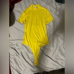 Yellow bodysuit